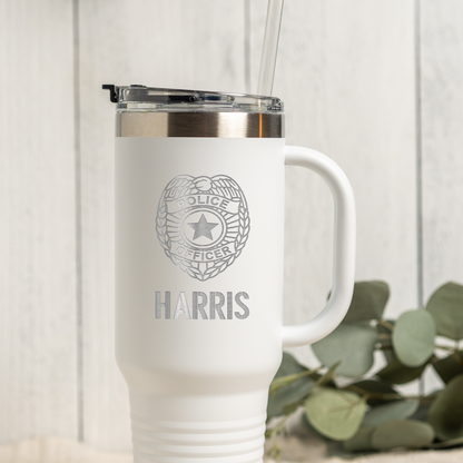 Personalized 40oz Police Officer Tumbler