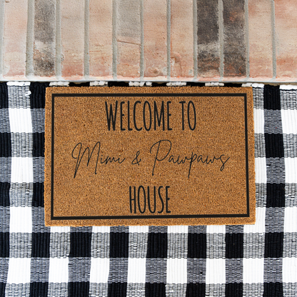 Personalized Grandparents Doormat