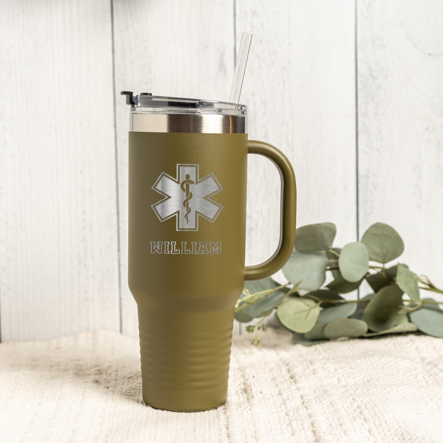 40oz Personalized Medical Symbol Tumbler