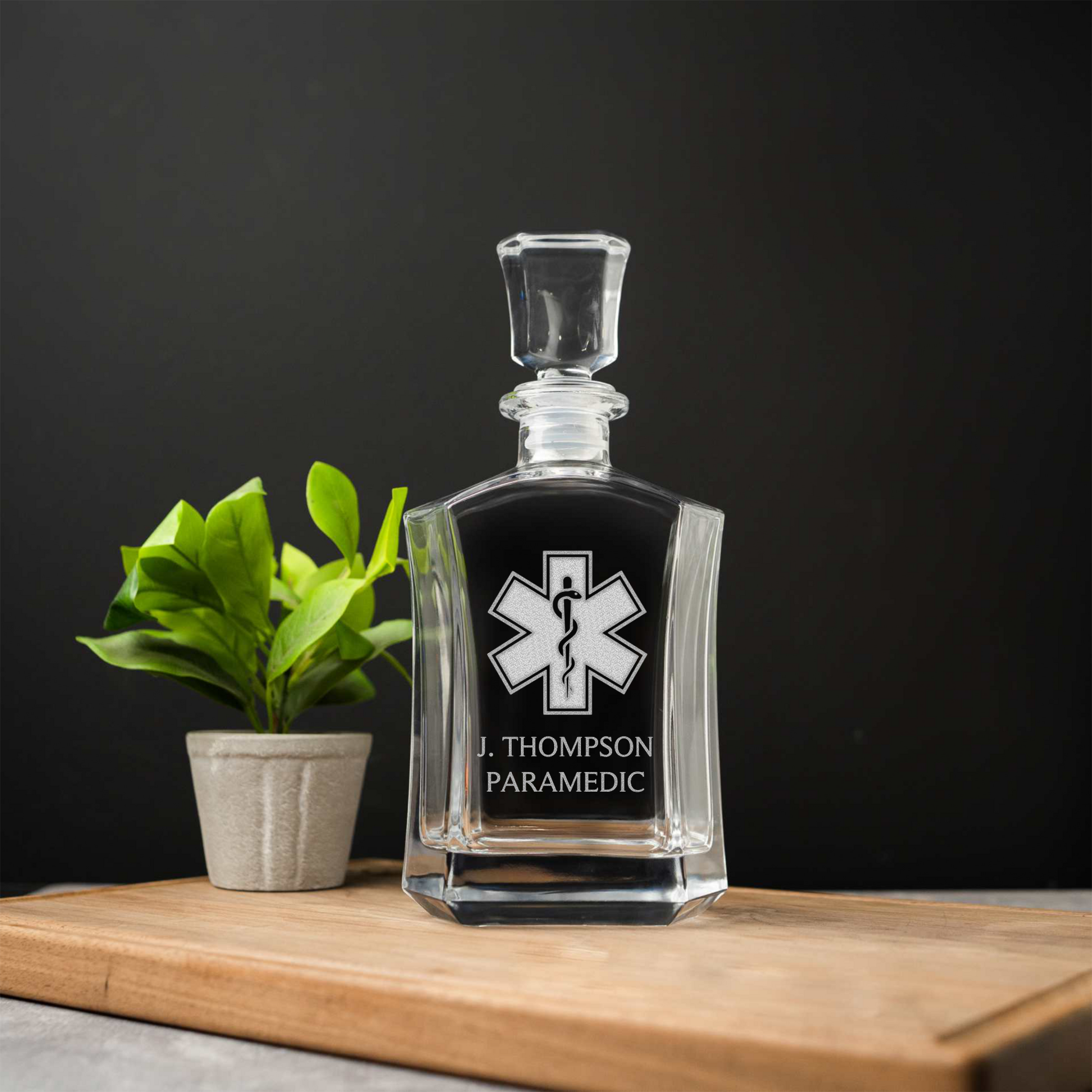 Custom EMS 24oz Capitol Decanter