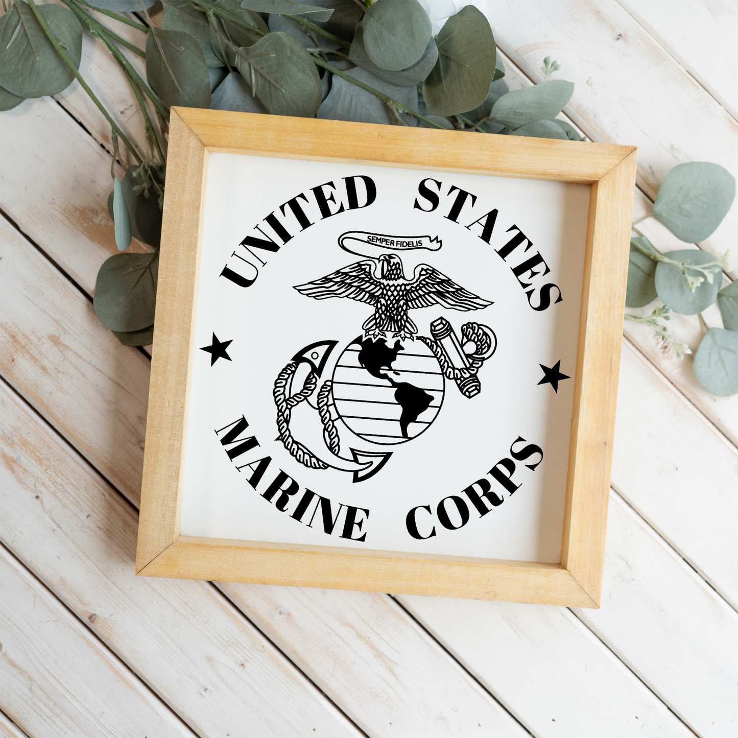 United States Marine Corps Framed Sign