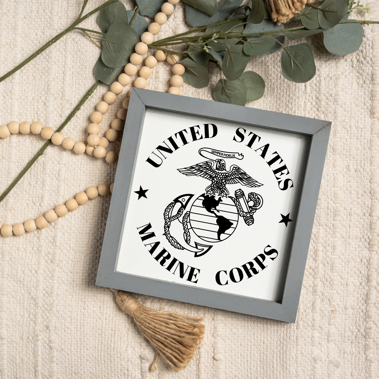 United States Marine Corps Framed Sign